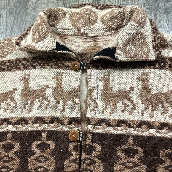 Vintage Alpaca Patterned Tapestry Jacket - Picture 4 of 5